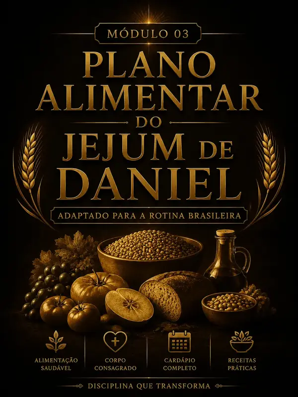 Capa do módulo 03 - Plano alimentar completo do Jejum de Daniel