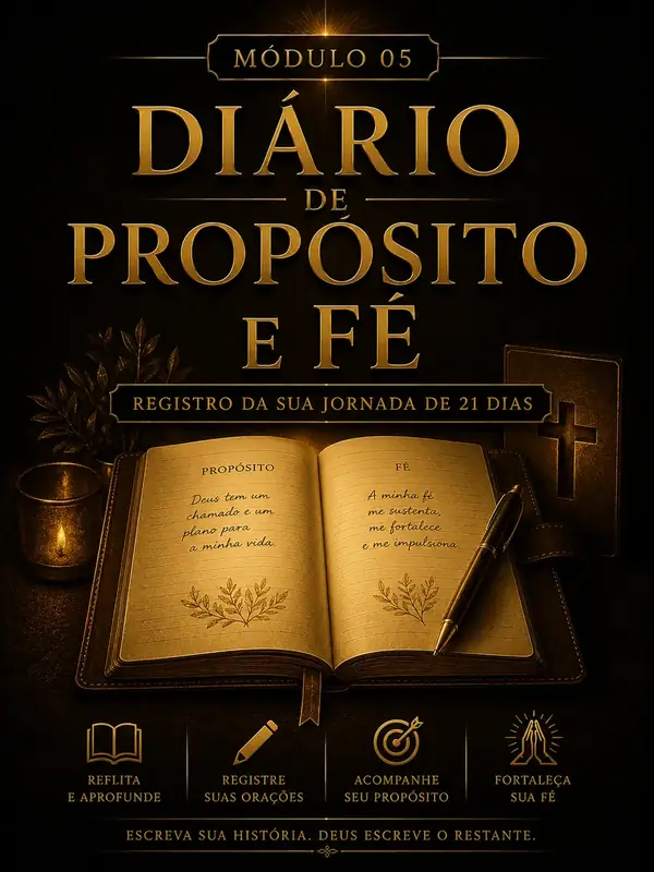 Capa do módulo 05 - Diário de propósito e fé